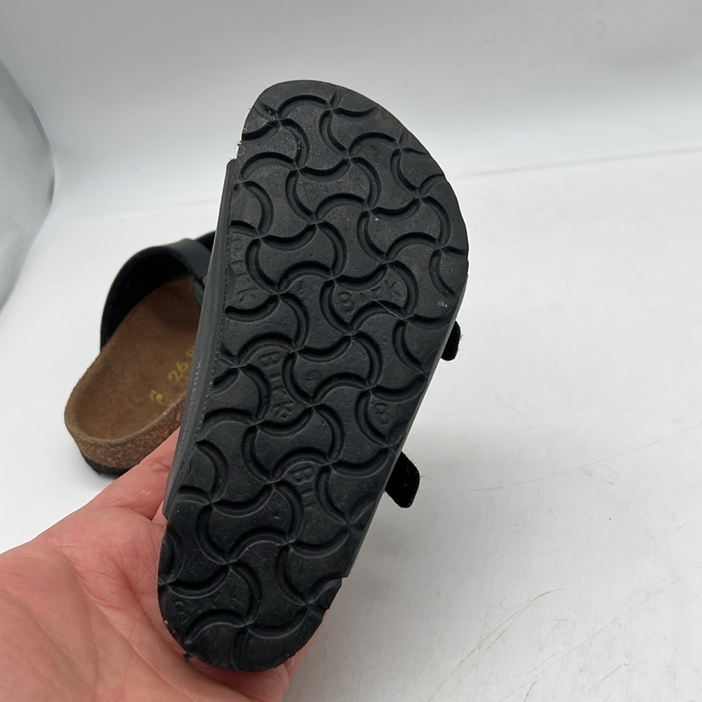 Birkenstock Arizona Sandal Black Birko-Flor Birkibuc KID/CHILD SZ EU 26 US C8 - Picture 8 of 8